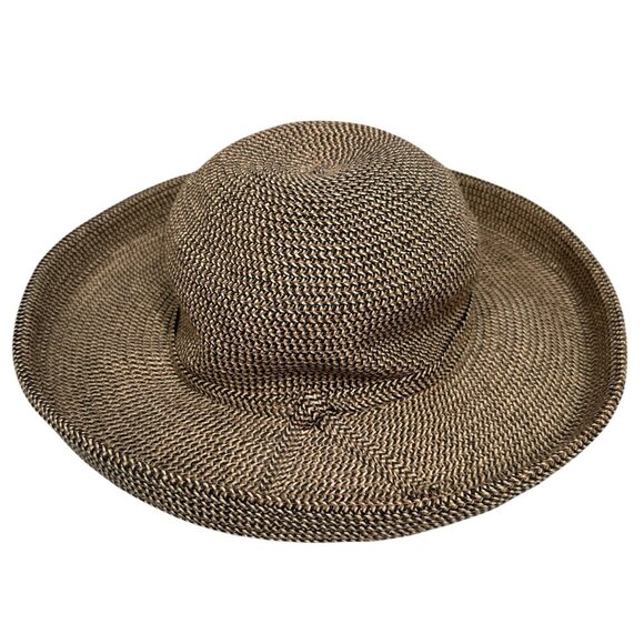 Orvis Kauai Turn Up Paper Straw Brim Sun Hat - Picture 1 of 13